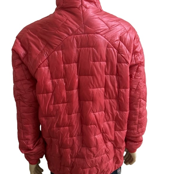 Patagonia Micro Puff Jacket Men XL Fire Red Regular Fit YKK - Picture 10 of 11